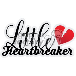 little heartbreaker svg cut file clipart. Commercial use image # 403016