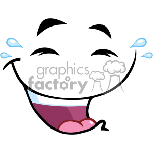 10877 Royalty Free RF Clipart Laugh Cartoon Funny Face With Smiley Expression Vector Illustration clipart. Commercial use image # 403591