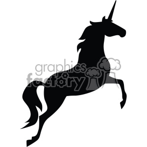 unicorn silhouete svg cut file 7 clipart. Royalty-free image # 403737