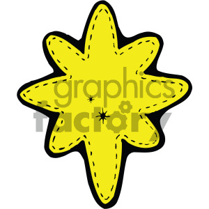 cartoon north star vector art clipart. Commercial use image # 405215