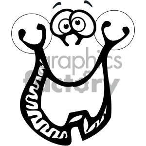 black and white cartoon pumpkin face clipart. Commercial use image # 405290