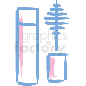 clipart - mascara cosmetic vector icons.