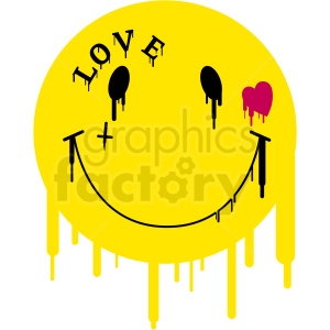 smile smilie smiley smiley+face dripping melting rg love