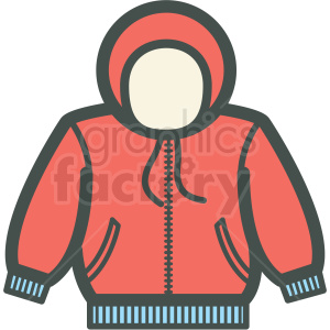 hoodie vector icon clipart. Royalty-free image # 406450
