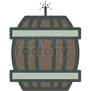 barrel bomb guy fawkes day vector icon image clipart.