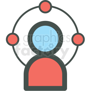 clipart - website sys admin web hosting vector icons.