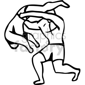 wrestlers clipart.