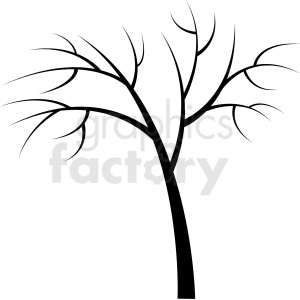 clipart - vector tree in the fall.