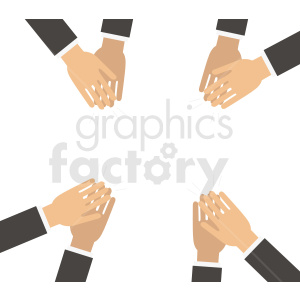 hands clapping vector no background clipart.