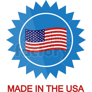 made usa icon label clipart.