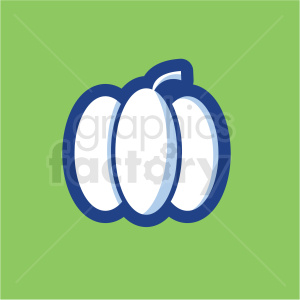 pumpkin vector icon on green background clipart.