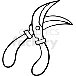 cartoon clippers black white vector clipart .