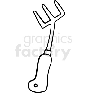 cartoon gardening tool black white vector clipart clipart. Commercial use image # 411495