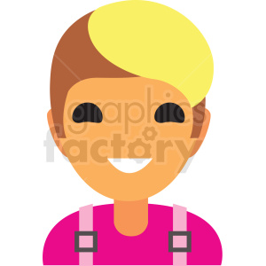 clipart - millennial avatar icon vector clipart.