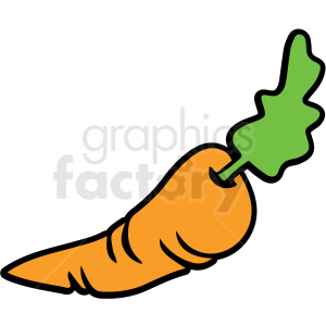 cartoon carrot vector illustration clipart. Royalty-free image # 412554