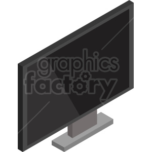 clipart - isometric tv vector icon clipart 2.