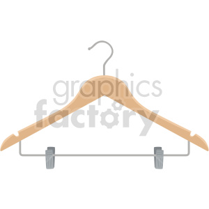 clothing hanger vector graphic clipart.