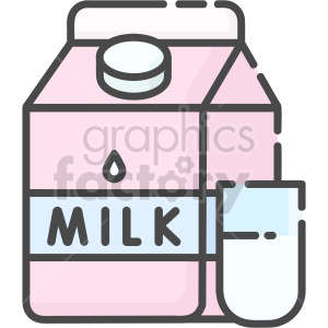 vector cartoon milk carton clipart. Royalty-free icon # 415096