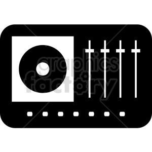 dj table vector icon clipart. Commercial use image # 415232