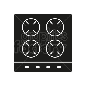 gas stove top vector clipart clipart. Commercial use image # 415261