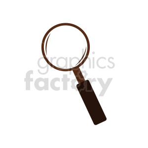 cartoon magnifying glass vector clipart .