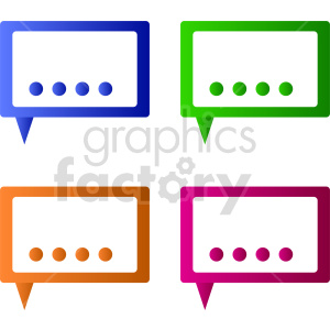 chat dialog vector graphic clipart.