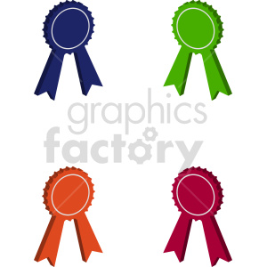 award ribbon graphic bundle clipart. Royalty-free image # 417462