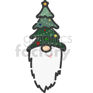 Christmas gnome elf santa tree