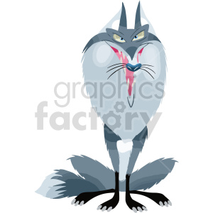 cartoon wolf clipart clipart. Commercial use image # 417754