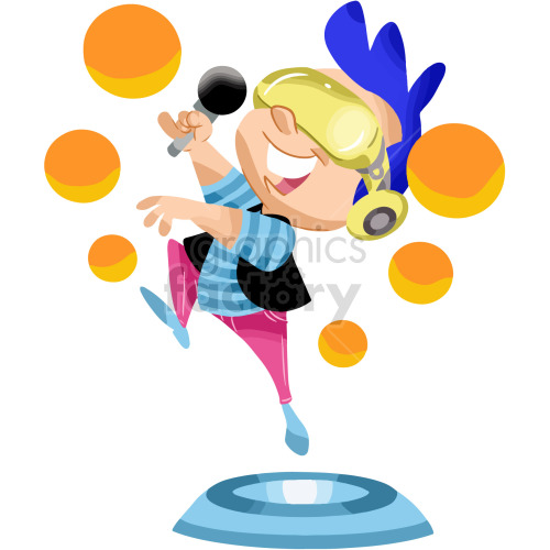 cartoon playing VR virtual reality games guy clipart clipart. Commercial use image # 417826