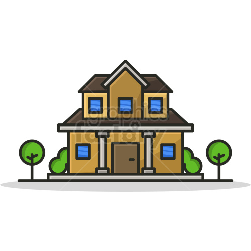 house vector graphic