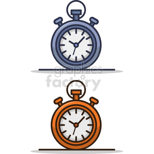 stopwatch vector clipart set clipart. Commercial use image # 418270