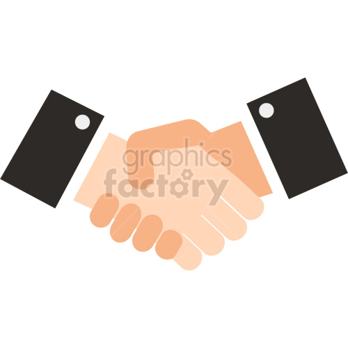 handshake vector graphic clipart. Royalty-free image # 418410