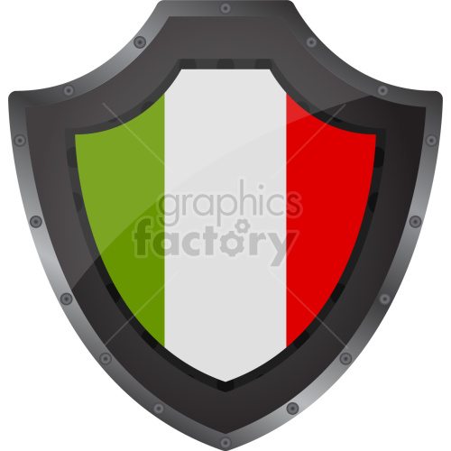 italy shield vector graphic clipart. Royalty-free image # 418450