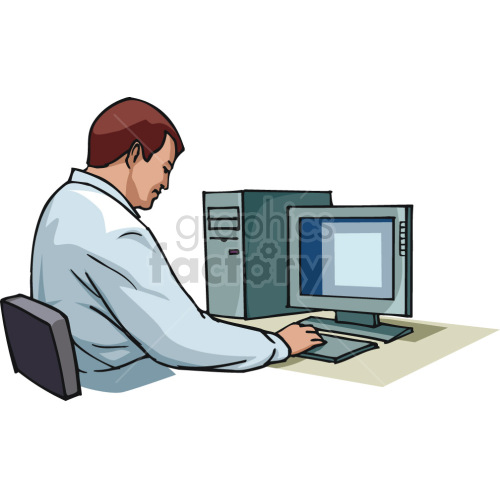 computer programmer clipart #418633 at Graphics Factory.