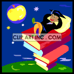   reading read home work homework school class student students education earth book books  Education052.gif Animations 2D Education 