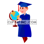   school education student students graduation earth globe  000graduation026.gif Animations 2D Education Graduation 