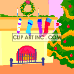   christmas xmas holidays winter tree trees fireplaces stockings  0_Christmas035.gif Animations 2D Holidays Christmas 