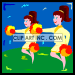   cheerleading cheerleaders cheerleader cheer cheers high school  cheer010.gif Animations 2D Sports 