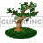 Animated tree blooming clipart. Commercial use image # 126843