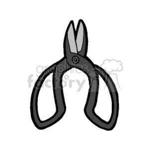 Hand-held gardening shears clipart. Royalty-free image # 128674