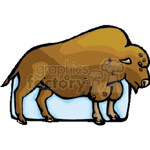 Large buffalo clipart. Royalty-free image # 128860