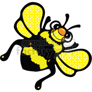  country style bee bees bumble yellow   bee001PR_c Clip Art Animals cartoon