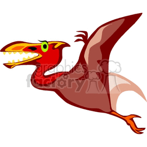flying pterodactyl clipart. Commercial use image # 131502