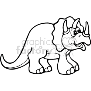 triceratops animation. Commercial use animation # 131567