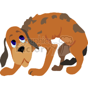 Scared puppy clipart.