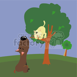   dog dogs animals canine canines puppy puppies cat cats tree bark barking  dog-042.gif Clip Art Animals Dogs 