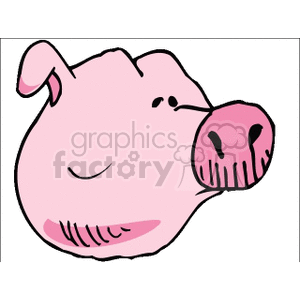   farm farms animals pig pigs hog hogs  PIGHEAD01.gif Clip Art Animals Farm 