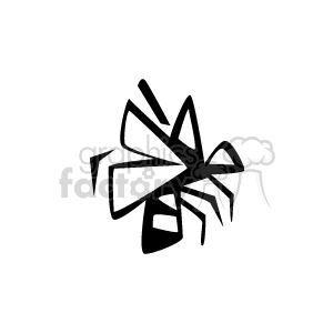 black and white wasp clipart. Royalty-free image # 133034