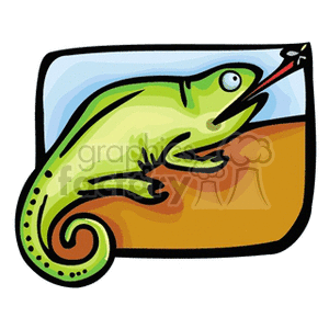 chameleon3 clipart. Commercial use image # 133122